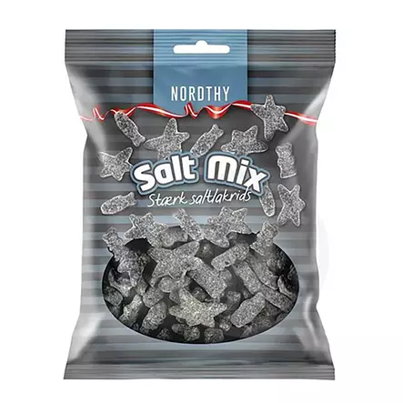 Lakritsi Salt Mix karkkipussi 170 g - Makeiset ja naposteltavat - 5711070800937 - 1