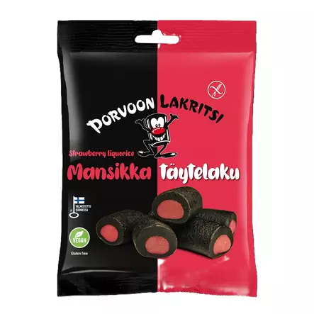 PORVOON LAKRITSI Mansikka 150g - Makeiset ja naposteltavat - 6419161600167 - 1
