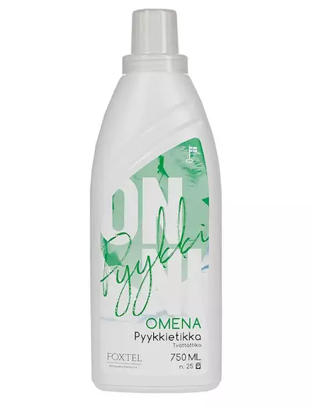 Pyykkietikka Onni 750 ml vihre=C3=A4 omena - Huuhteluaineet ja pyykkietikat - 6419642334307 - 1