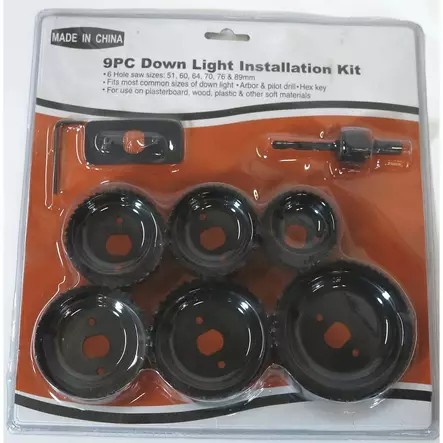 reik=C3=A4sahasarja 6 kokoa 9 osainen - Reikä- ja kuppiterät - 6438417031197 - 1