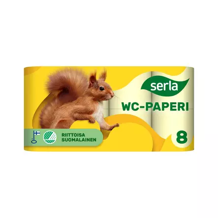 WC-paperi serla keltainen 8rll. - WC-paperit - 6414300154327 - 1