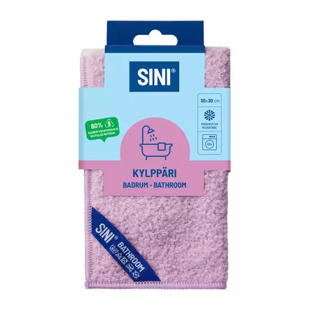 SINI 100% MIKROKUITU KYLPPÄRILIINA 30X30 - Siivousliinat ja rätit - 6423800035937 - 2