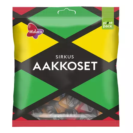 Malaco Aakkoset Sirkus karkkipussi 340g - Makeiset ja naposteltavat - 6420256016527 - 1