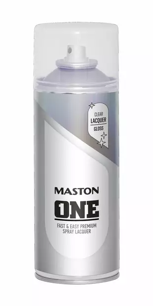 MASTON ONE KIILTÄVÄ LAKKA 400ML - Spraymaalit - 6412490023157 - 1