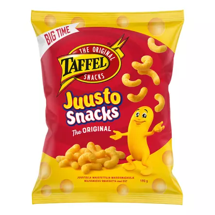 Taffel Juusto Snacks 190g - Sipsit ja popcornit - 6410380049737 - 1