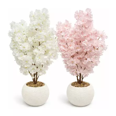 Kirsikankukka ruukussa - Tekokasvit ja muovikukat - 6438159393577 - 1