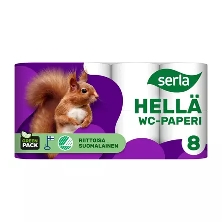SERLA HELLÄ 8RLL WC-PAPERI - Talouspaperit - 6414301024797 - 1