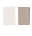  4Living Kestoliina 2 kpl beige valkoinen 25x25 cm=20 - Keittiöpyyhkeet - 6410416140377 - 1