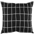Ruutukuvioinen musta koristetyyny. - Sisustustyynyt ja tyynynpälliset - 6410416140797 - 1