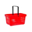 Ostoskori muovinen punainen - Sisustuskorit ja puulaatikot - 6410411811807 - 1