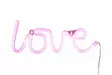 LED teksti Love pinkki - Valohahmot ja valokoristeet - 6410416480817 - 2