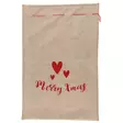 Lahjasäkki Merry Xmas 60x90 cm - Joulukoristetekstiilit - 6410413317147 - 1