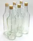 Lasipullo 1000ml 6kpl/ pkt sis. korkit - Lasipullot, purkit ja säilöntä - 5901752501867 - 1