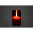 Lasikynttilät 3 kpl 3D Milton pun. - LED-kynttilät - 6410416482347 - 3