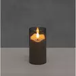 3D LED-pöytäkynttilä 10,5 cm savun harma - LED-kynttilät - 6410416578897 - 1