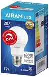 LED LAMPPU HIMMENNETTÄVÄ 8,5W E27 AIRAM OPAALI - Lamput E27 kanta - 6435200215307 - 1