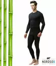 Miesten alusasu bambu pitk=C3=A4t kalsarit pitk=C3=A4 aluspaita - Miesten kerrastot - 6438159992367 - 1