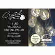 SISÄVALOSARJA 10 LED Kristallipallot - Valosarjat paristokäyttöiset - 6438159313087 - 1