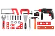 TYÖKALUSETTI JA PORA 29 OSAA - Roolileikit ja asut - 6410416100487 - 2