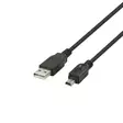 USB 2.0 KAAPELI A-uros - mini-B-uros 1m - Oheislaitekaapelit ja adapterit - 7333048052957 - 1