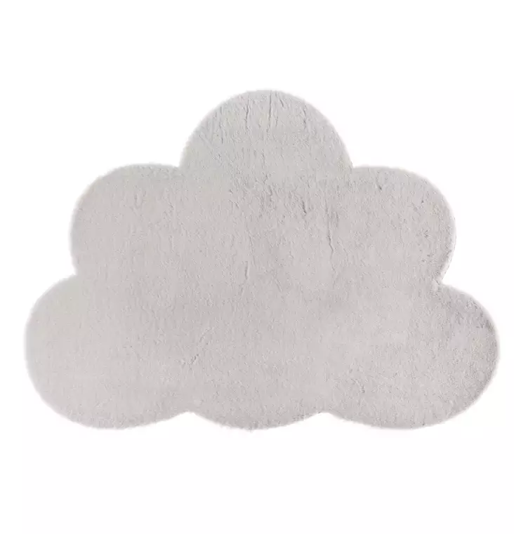 Pilvenmuotoinen matto tekoturkismateriaalista. Nukan korkeus 2,2 cm. K=
=C3=A4sinpesu. - Lattiamatot - 6410416206547 - 1