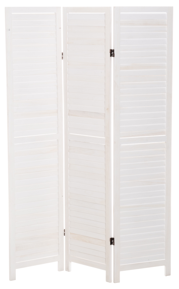 Kolmiosainen sermi, valkoinen. - Pienkalusteet ja pöydät - 6410416000077 - 1