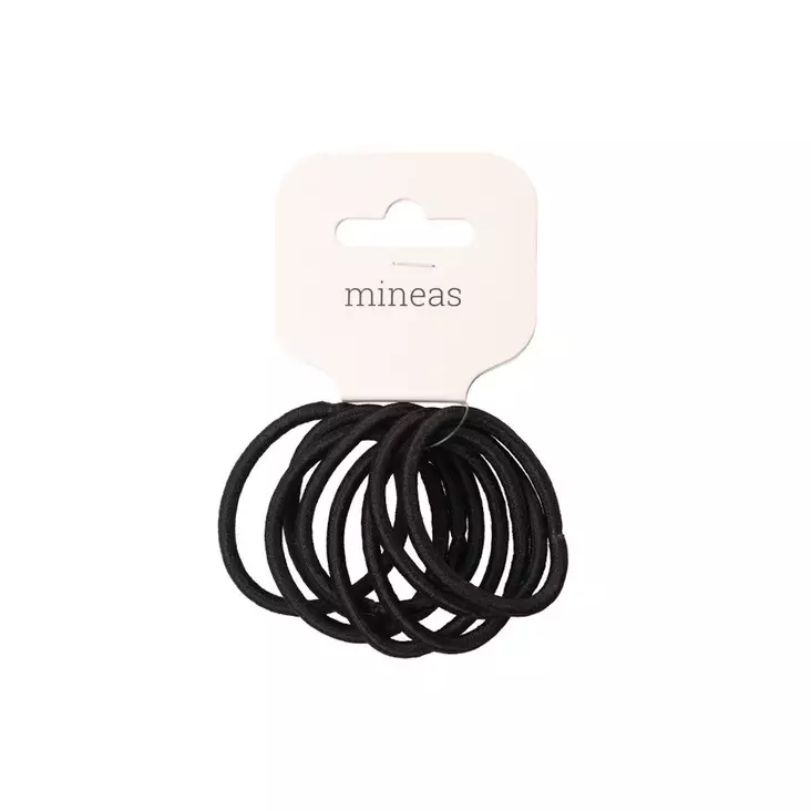 Hiuslenkki Basic 8kpl musta - Hiuskorut, pinnit ja pompulat - 6410416207957 - 1