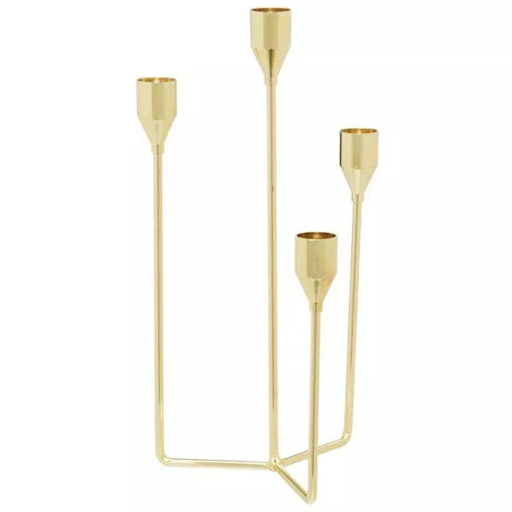 Kynttilänjalka kulta 28,5cm - Kyntteliköt ja kynttilänjalat - 6410416284217 - 1