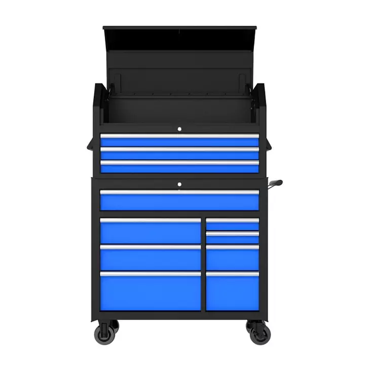 Iso kaksiosainen ja tyhjä työkaluvaunu ilman työkaluja. - Korjaamolaitteet ja tarvikkeet - 6438168119427 - 1