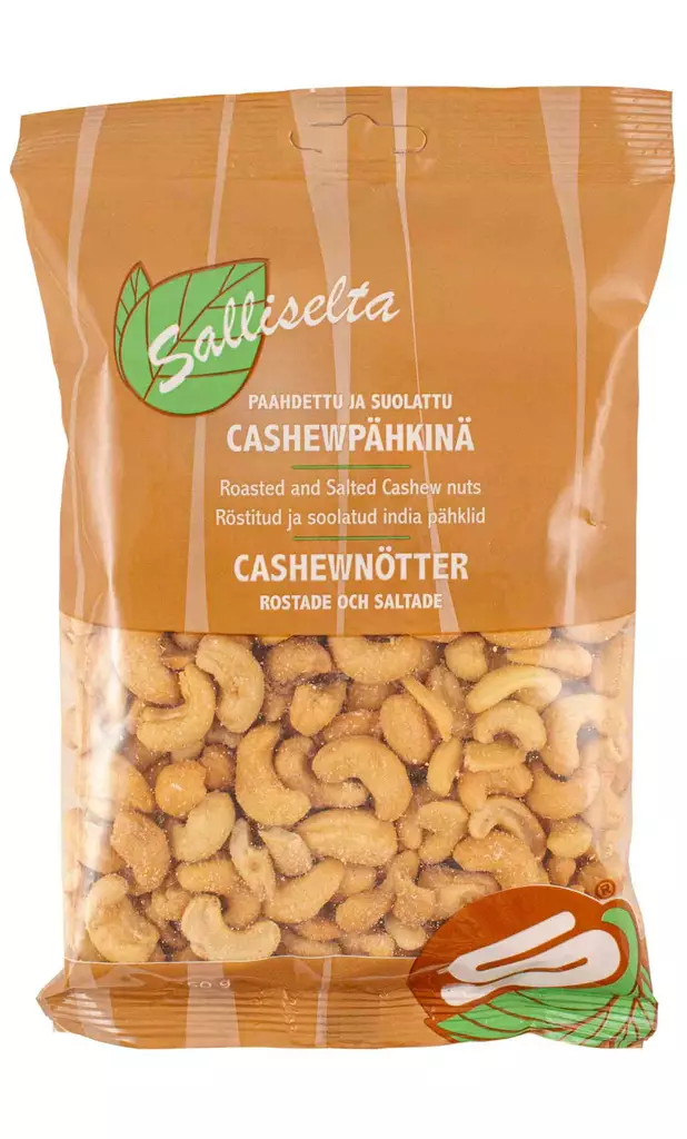 Cashewp=C3=A4hkin=C3=A4 350G paahdettu ja suolattu Sallinen - Pähkinät ja siemenet - 6436501057337 - 1