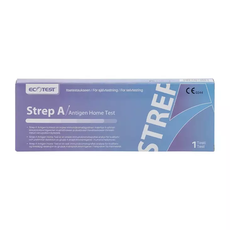 Ecotest Strep A Antigen kotitesti - Kotitestit - 6429810780447 - 1