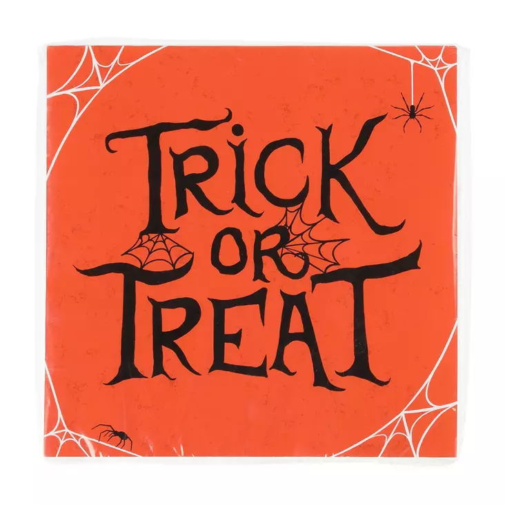 Halloween lautasliina 33x33cm Trick or - Halloween koristeet ja -tarvikkeet - 6410416374727 - 1
