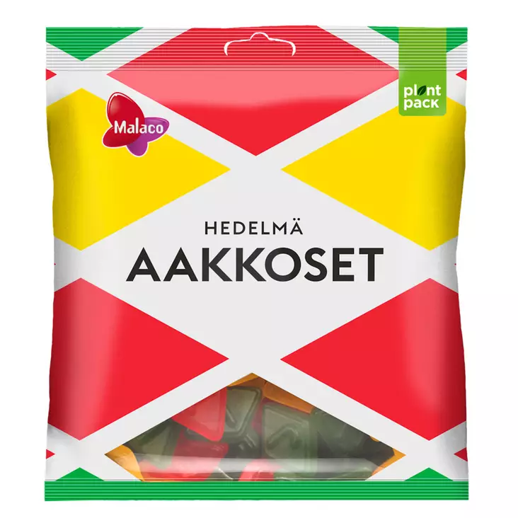 Malaco Aakkoset hedelmä karkkipussi 340g - Makeiset ja naposteltavat - 6420256429877 - 1