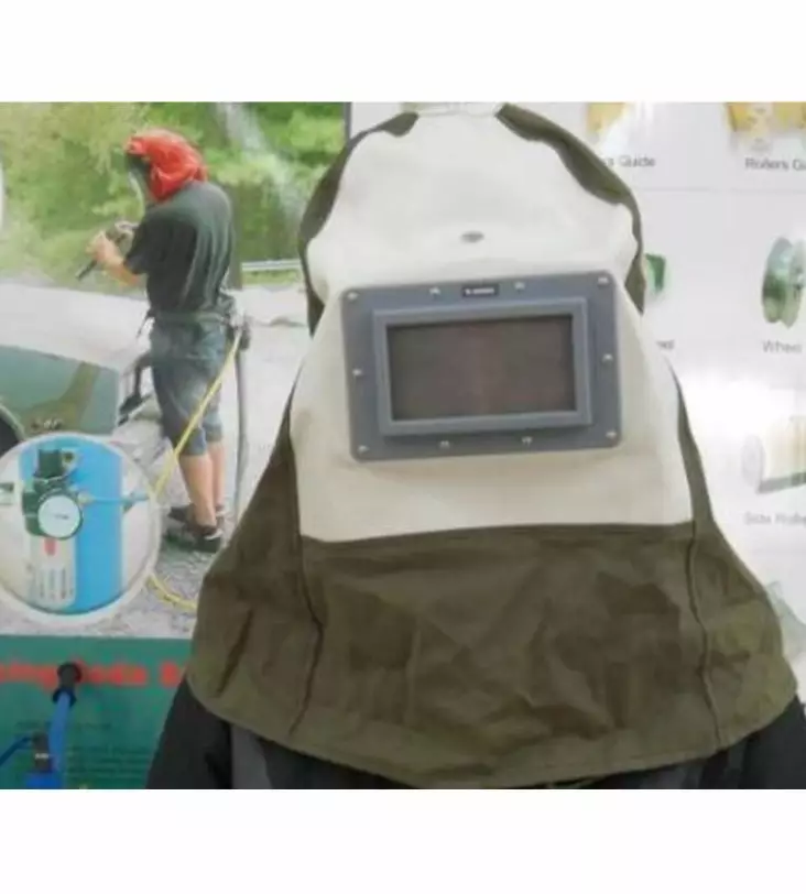 Hiekkapuhallushuppu lasilla - Hiekkapuhallus ja soodapuhallus - 6438168100227 - 1