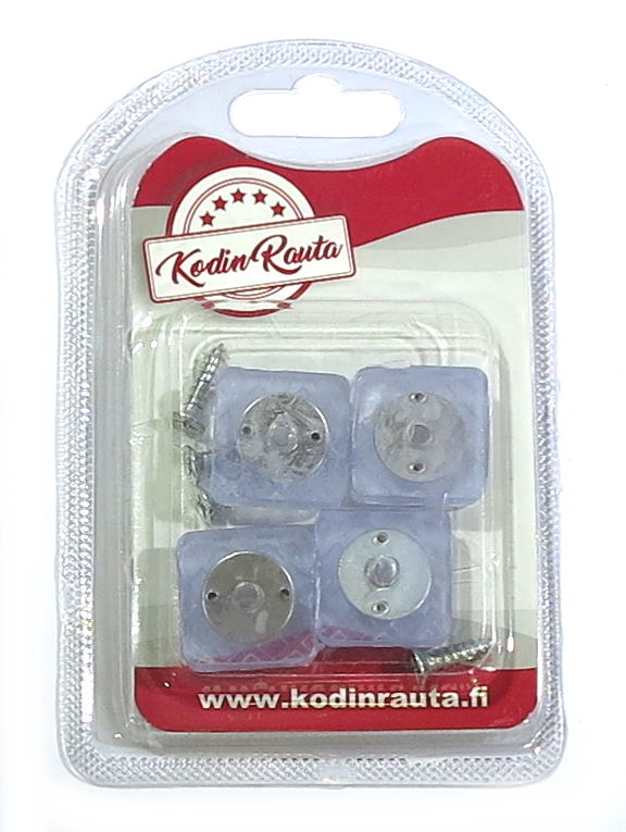 huonekalutassu 20x20mm 4kpl - Huopatassuja kalustesuojat - 6438417018297 - 1