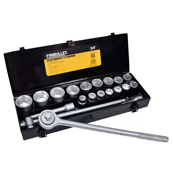 hylsysarja r=C3=A4ikk=C3=A4sarja finbullet - Hylsysarjat ja työkalusarjat - 6438152016497 - 1