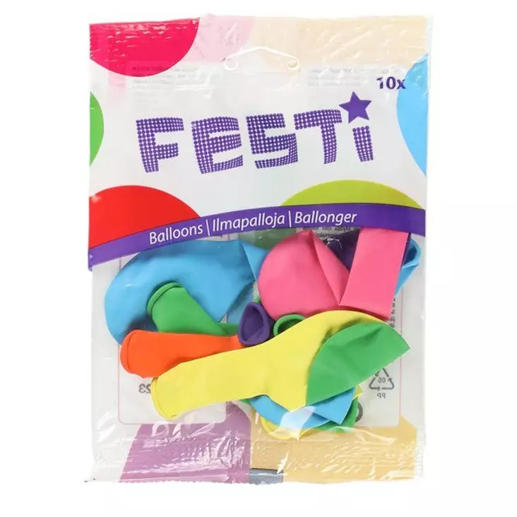 Ilmapallo 22cm 10kpl - Ilmapallot - 6410416344027 - 1