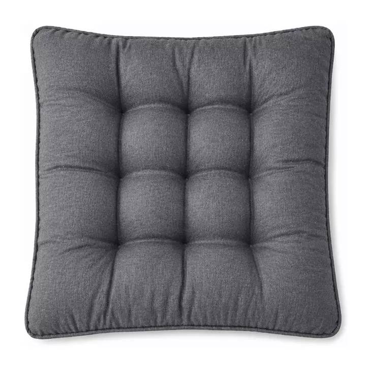 Istuintyyny topattu tummanharmaa - Istuintyynyt ja pehmusteet - 6438159397087 - 1