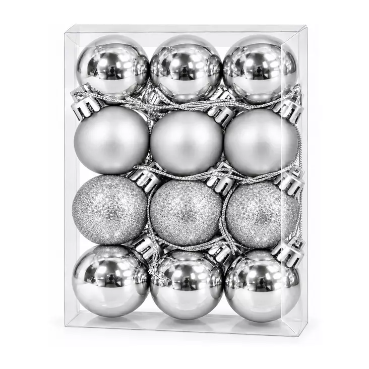 Kuusenpallo 3cm 12kpl/pkt - Kuusenpallot ja ripustettavat koristeet - 6438159121927 - 1