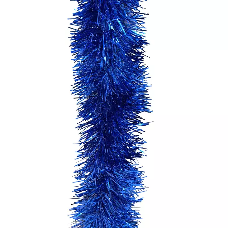 JOULUNAUHA 7,5 cm x 2 m sin - Kuusenpunokset ja latvatähdet - 6438159231657 - 1