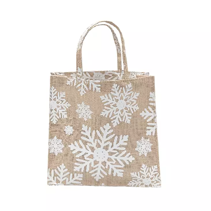 Juuttikassi natural 25x25x10cm - Joulukoristetekstiilit - 6438506006297 - 1