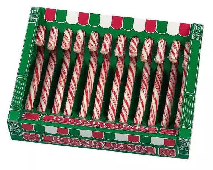 KARKKIKEPPI PIPARMINTTUCANDY CANES 144G - Elintarvikkeet joulu - 6925925027557 - 1