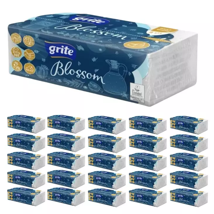 Grite Blossom käsipyyhe tukkupakkaus. - Käsipaperit - 4770023000337 - 1