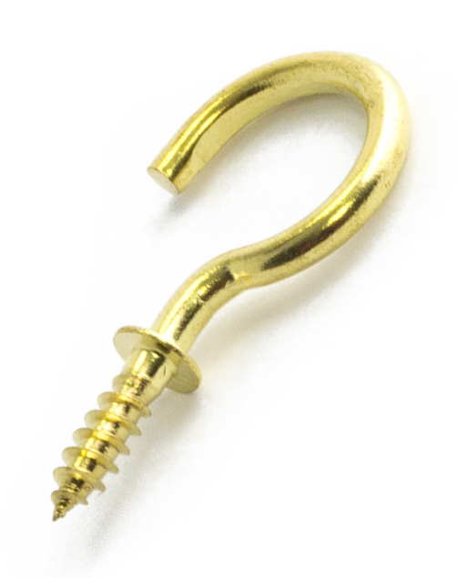 KATTOKOUKKU LAIPALLA 30,5MM MESSINKI 372 HABO - Koukut, naulakot ja telineet - 7317900040627 - 1