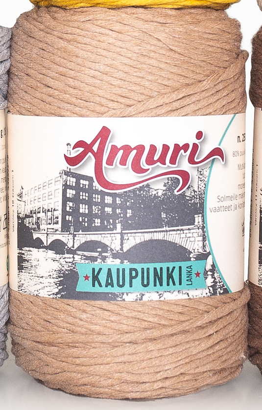 KAUPUNKILANKA AMURI MOPPILANKA 250g Amuri 10 Latte - Makrameelangat ja moppilangat - 6430063332277 - 1