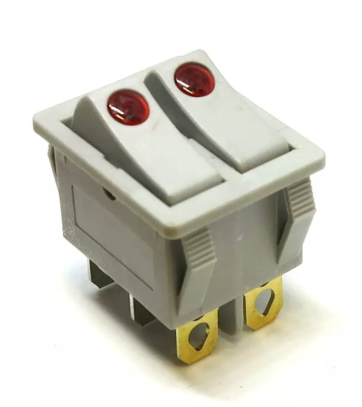 KEINUKATKAISIN ON-OFF LED 2-OS 12V HARMAA - Katkaisijat ja releet - 6438417016187 - 1