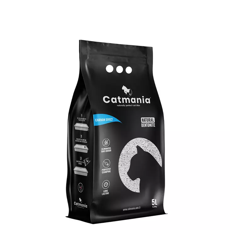 Kissanhiekka Aktiivihiili 5 L Catmania - Kissanhiekat ja hiekkalaatikot - 8682162004007 - 1