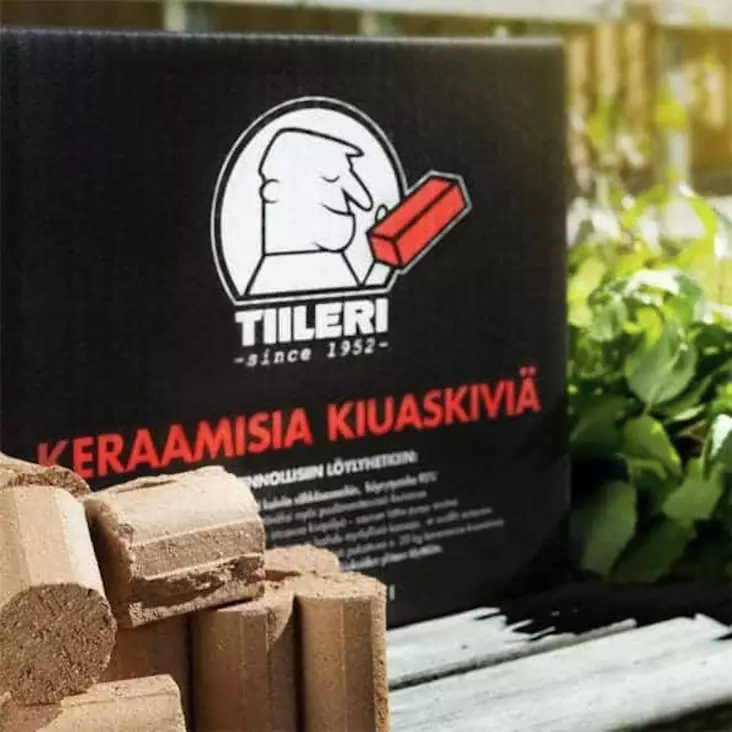 Kiuaskivi Tiileri keraaminen 20kg - Saunahunajat ja saunapeseytyminen - 6418614760007 - 1