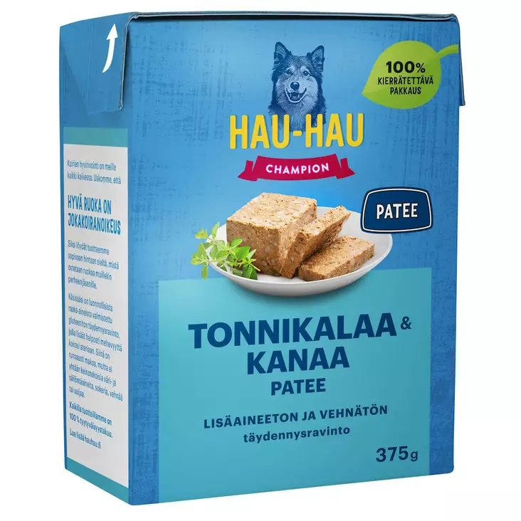 KOIRANRUOKA KANA-TONNIKALA PATÉ 375G - Koiranruoat ja herkut - 6430069582447 - 1