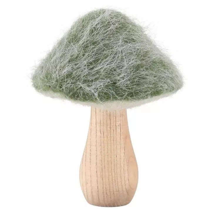 Koriste Huopasieni 11cm - Joulukoristeet ja lumihiutalepallot - 6410416394497 - 1